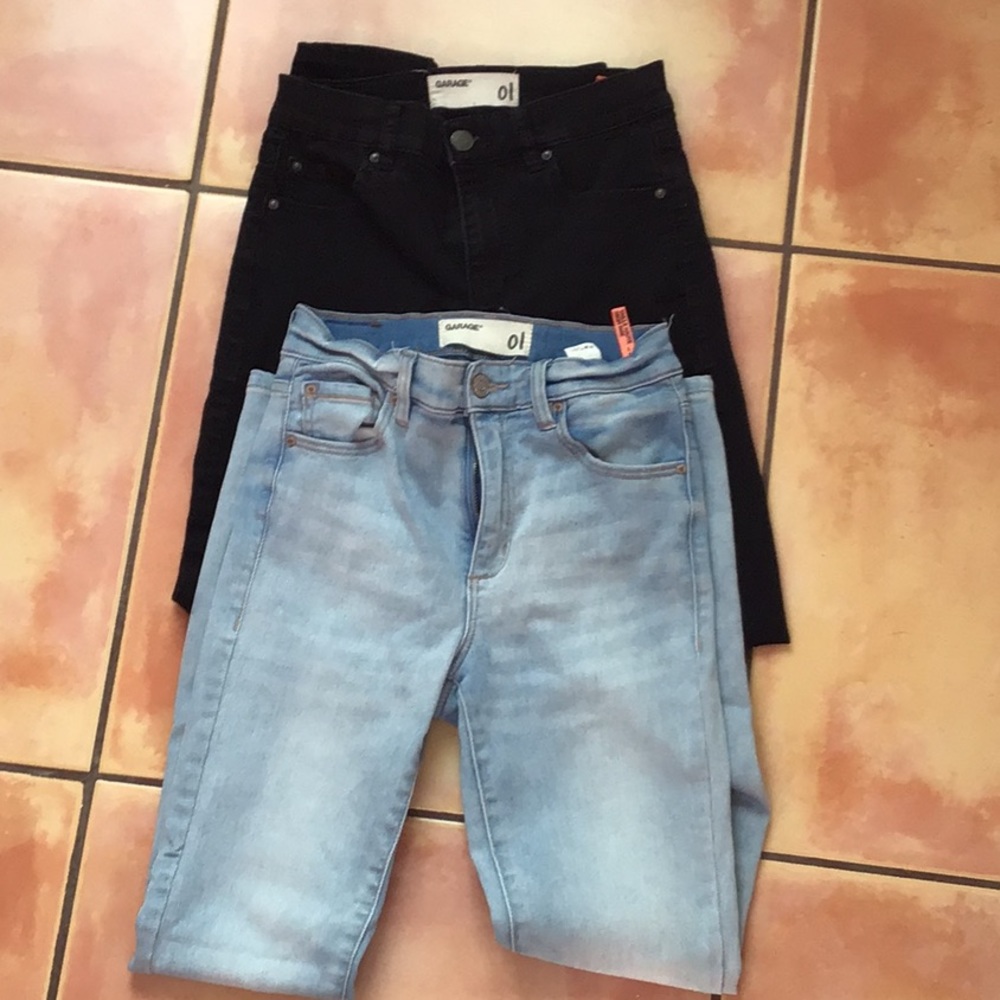 2 pack of high waisted skinny jeans